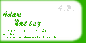 adam matisz business card